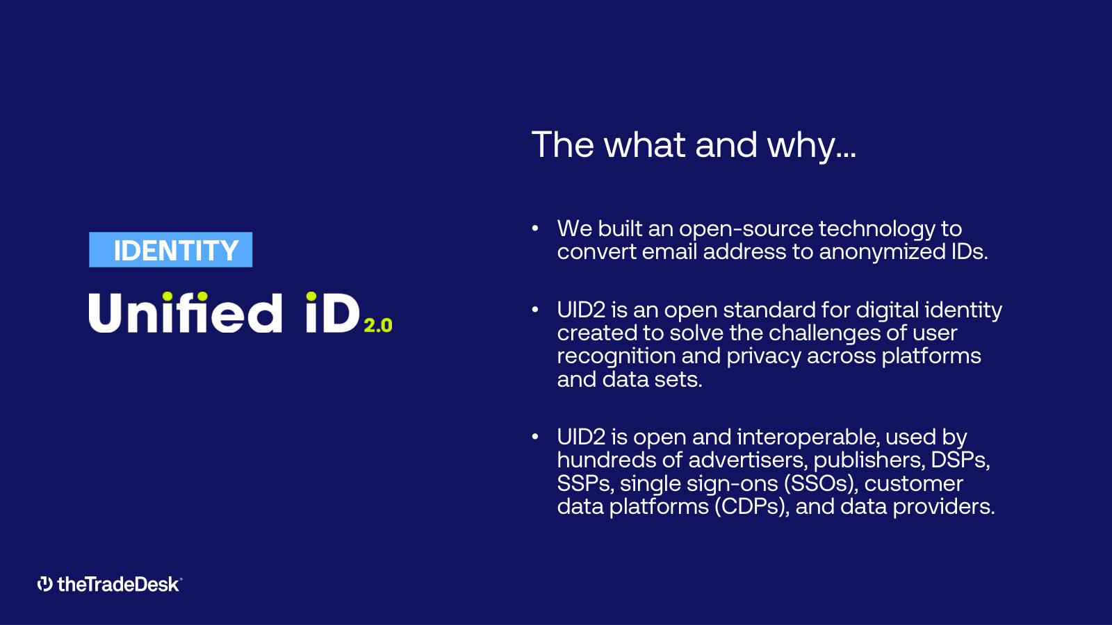 What UID2 is and why TTD built it — an open-source, email-based identifier meant to outlast the third-party cookie.